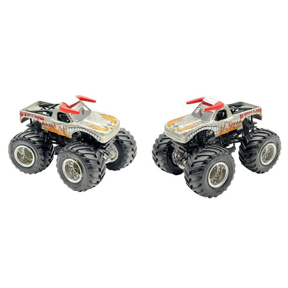 Lot of 4 Hot Wheels Monster Jam Trucks 1/64 Grave Digger Scooby-Doo El Toro etc. - Picture 5 of 10